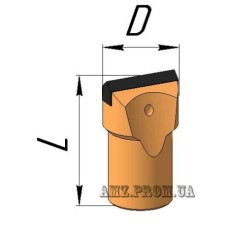 Коронка долотчасто-пластинчаста КДП40×25
