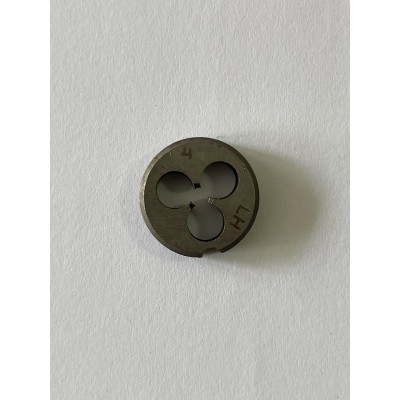 Плашка М 4×0,7 мм для метрической резьбы 9ХС левая