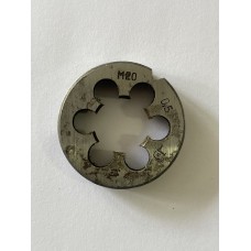 Плашка М 20×0,5 мм для метрической резьбы 9ХС