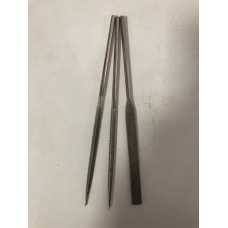 Набор надфилей с алмазным напылением 160 мм круглый, плоский, трёхгранный