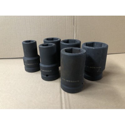 Набор головок ударних 22, 24, 32, 35, 38, 41 мм НГ-003