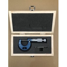 Мікрометр 0-25 мм ноніус 1/100 твердий сплав