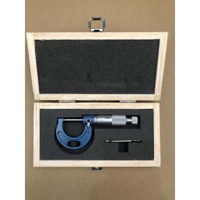 Мікрометр 0-25 мм ноніус 1/100 твердий сплав