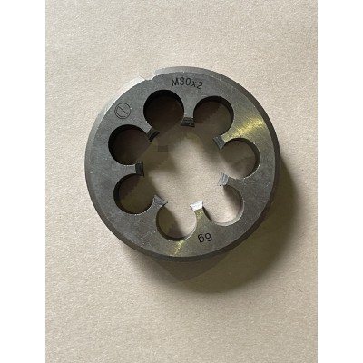 Плашка М 30×2,0 мм для метрической резьбы 9ХС