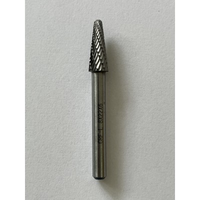 Борфреза коническая с закруглённым концом L 8,0×22,0×6,0×55 мм d BK8