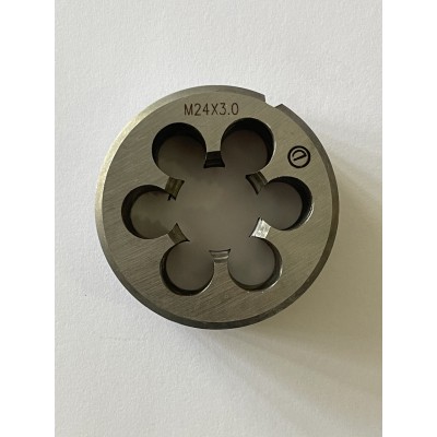 Плашка М 24×3,0 мм для метрической резьбы 9ХС