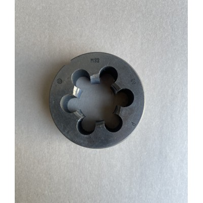 Плашка М 33×3,5 мм для метрической резьбы 9ХС