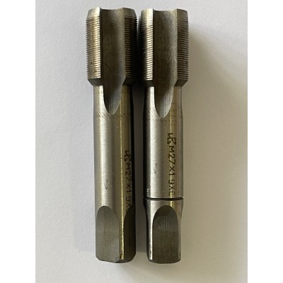 Метчик ручной 27×1,0 мм комплект из 2 штук