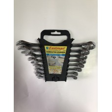 Набір ключів комбінованих гайкових 8, 9, 10, 11, 13, 14, 17, 19 мм Full Polish Eastman Набір ключів комбінованих гайкових 8, 9, 10, 11, 13, 14, 17, 19 мм Full Polish Eastman