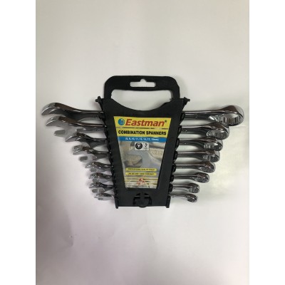 Набір ключів комбінованих гайкових 8, 9, 10, 11, 13, 14, 17, 19 мм Full Polish Eastman