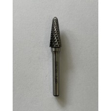 Борфреза коническая с закруглённым концом L 10×25,0×6,0×55 мм d BK8