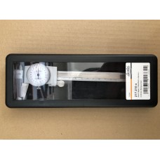 Штангенциркуль 150 мм з індикатором вартового типу ноніус 0,02 мм зі стоп гвинтом