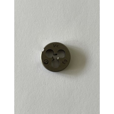 Плашка М 4×0,7 мм для метрической резьбы 9ХС