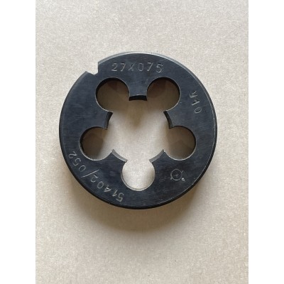 Плашка М 27×0,75 мм для метрической резьбы 9ХС