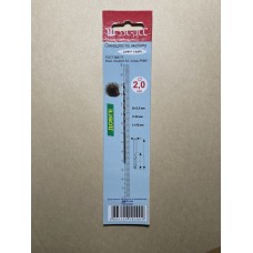 Свердло 2,0 мм довга серія Р6М5 клас А1