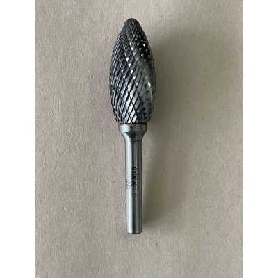 Борфреза пламеевидная H 16×36×6×75 мм d ВК8