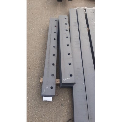 Нож грейдерный плоский 1250×150×20 мм 8 отверстий М16