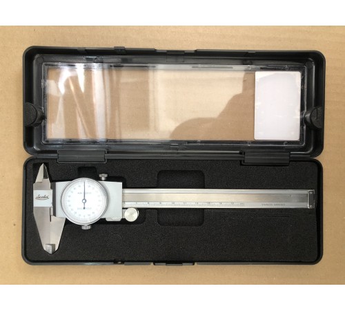 Штангенциркуль150 мм з индикатором часового типа нониус 0,02 мм со стоп винтом Штангенциркуль150 мм з индикатором часового типа нониус 0,02 мм со стоп винтом