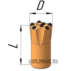 Коронка буровая КНШ 40х25