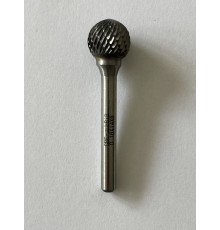 Борфреза сферическая D 16х14,4х8х80мм d BK8