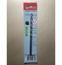 Сверло 6,7мм Ц/Х длинная серия Р6М5 А1 в блистере