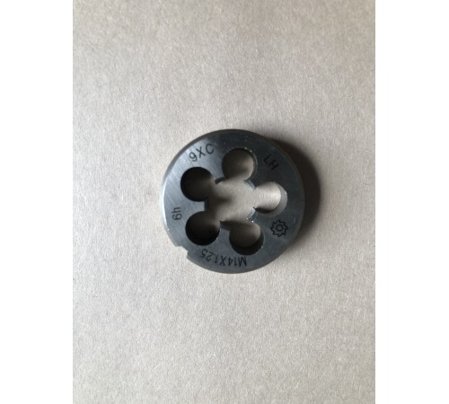 Плашка М 14х1,25мм для метрической резьбы 9ХС левая