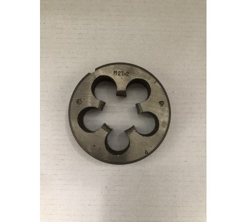 Плашка М 27х2,0мм для метричного різьблення 9ХС Плашка М 27х2,0мм для метричного різьблення 9ХС