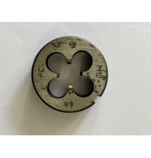 Плашка М 12x1,0мм для метрической резьбы 9ХС левая