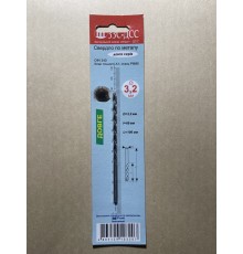 Сверло 3,2мм Ц/Х длинная серия Р6М5 А1 в блистере