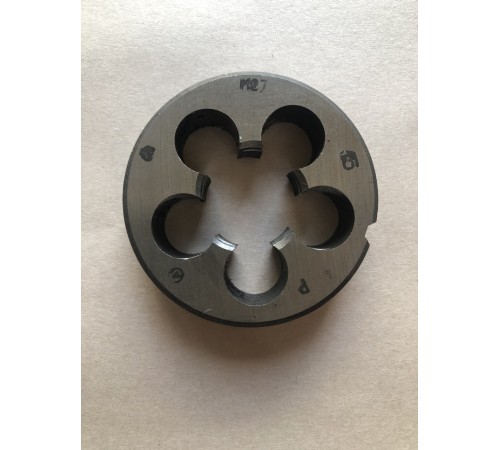 Плашка М 27х1,5мм для метрической резьбы 9ХС Плашка М 27х1,5мм для метрической резьбы 9ХС