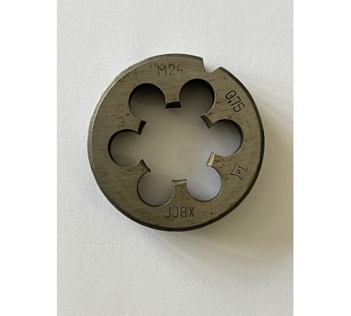 Плашка М 24х0,75мм для метричного різьблення ХВСГ Плашка М 24х0,75мм для метричного різьблення ХВСГ