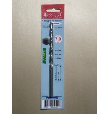 Сверло 7,0мм Ц/Х длинная серия Р6М5 А1 в блистере