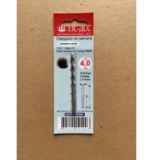 Свердло 4,0мм Ц/Х середня серія Р6М5 А1 у блістері Свердло 4,0мм Ц/Х середня серія Р6М5 А1 у блістері