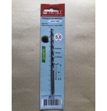 Сверло 5,0мм Ц/Х длинная серия Р6М5 А1 в блистере