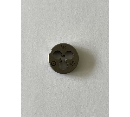 Плашка М 4х0,7мм для метричного різьблення 9ХС Плашка М 4х0,7мм для метричного різьблення 9ХС