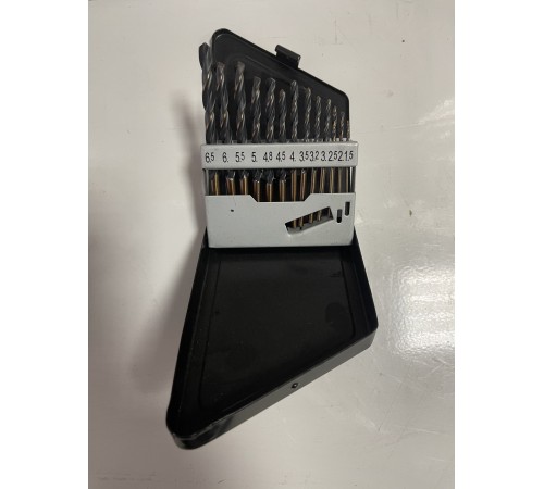 Набор сверел из 13шт Ц/Х Р2М1 1,5-6,5мм