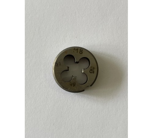 Плашка М 8х0, 5мм для метричного різьблення 9ХС Плашка М 8х0, 5мм для метричного різьблення 9ХС