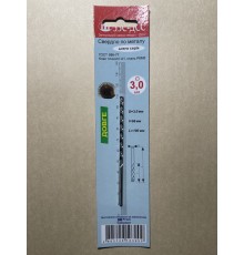 Сверло 3,0мм Ц/Х длинная серия Р6М5 А1 в блистере